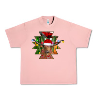 Salmon longhorn Aztec Christmas Urban Heavy Tee - CowhideDigitalArt