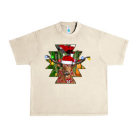 Sandshell longhorn Aztec Christmas Urban Heavy Tee - CowhideDigitalArt