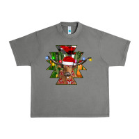 Tornado longhorn Aztec Christmas Urban Heavy Tee - CowhideDigitalArt