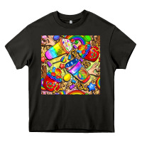 Asphalt lgbtq pride coffee cups with leopard seamless pattern bbs Heavy Core Tee - BundleAndBundleShop