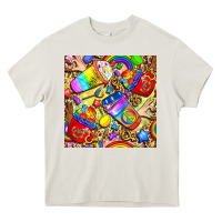 Cream lgbtq pride coffee cups with leopard seamless pattern bbs Heavy Core Tee - BundleAndBundleShop