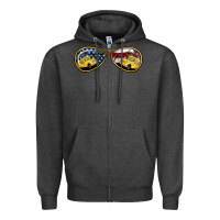 Charcoal Heather Bus Driver Sunglasses Zipper Hoodie - Jasminsmagicworld