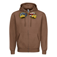Chestnut Bus Driver Sunglasses Zipper Hoodie - Jasminsmagicworld