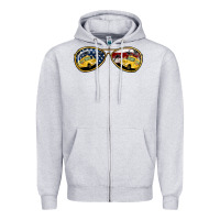 Heather Grey Bus Driver Sunglasses Zipper Hoodie - Jasminsmagicworld