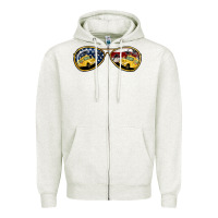 Oatmeal Heather Bus Driver Sunglasses Zipper Hoodie - Jasminsmagicworld