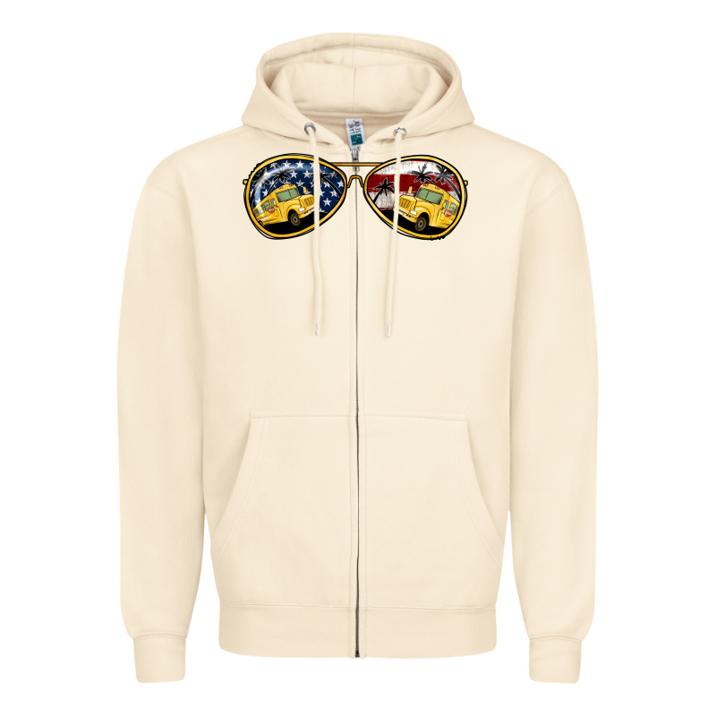 Bus Driver Sunglasses Zipper Hoodie by Jasminsmagicworld | Teevron