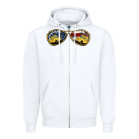 White Bus Driver Sunglasses Zipper Hoodie - Jasminsmagicworld