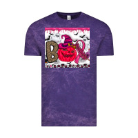Cloud Purple Boo october Vintage Tee - CowhideDigitalArt