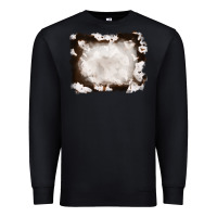 Black cowhide frames background Premium Sweatshirt - RanaPortraitStore