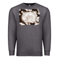 Charcoal Heather cowhide frames background Premium Sweatshirt - RanaPortraitStore