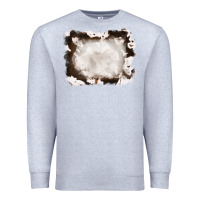 Heather Grey cowhide frames background Premium Sweatshirt - RanaPortraitStore