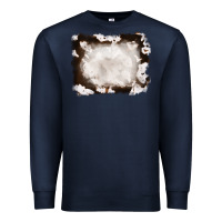 Navy cowhide frames background Premium Sweatshirt - RanaPortraitStore