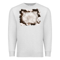 Oatmeal Heather cowhide frames background Premium Sweatshirt - RanaPortraitStore