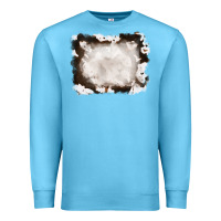Ocean Blue cowhide frames background Premium Sweatshirt - RanaPortraitStore