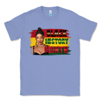 Colony Blue black history month black girl Classic Tee - FaDigitalArtStudio