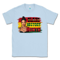 Dusty Blue black history month black girl Classic Tee - FaDigitalArtStudio