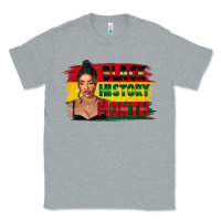 Heather Grey black history month black girl Classic Tee - FaDigitalArtStudio