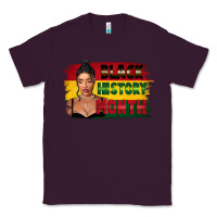 Plum black history month black girl Classic Tee - FaDigitalArtStudio