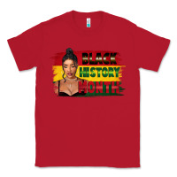 Red black history month black girl Classic Tee - FaDigitalArtStudio
