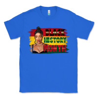 True Royal black history month black girl Classic Tee - FaDigitalArtStudio