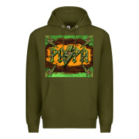 Army Green papa  lightning camouflage Premium Hoodie - BarkalooDesign