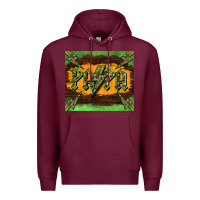 Burgundy papa  lightning camouflage Premium Hoodie - BarkalooDesign