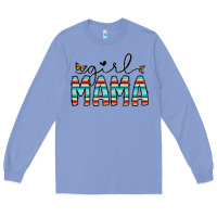 Colony Blue girl mama Long Sleeve Tee - CowhideDigitalArt