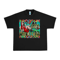 Black Just A Girl Who Loves Christmas Urban Heavy Tee - CowhideDigitalArt