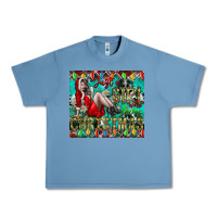 Pebble Blue Just A Girl Who Loves Christmas Urban Heavy Tee - CowhideDigitalArt