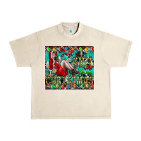 Sandshell Just A Girl Who Loves Christmas Urban Heavy Tee - CowhideDigitalArt