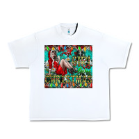 White Just A Girl Who Loves Christmas Urban Heavy Tee - CowhideDigitalArt