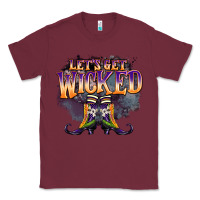 Burgundy lets get wıcked Classic Tee - BarkalooDesign