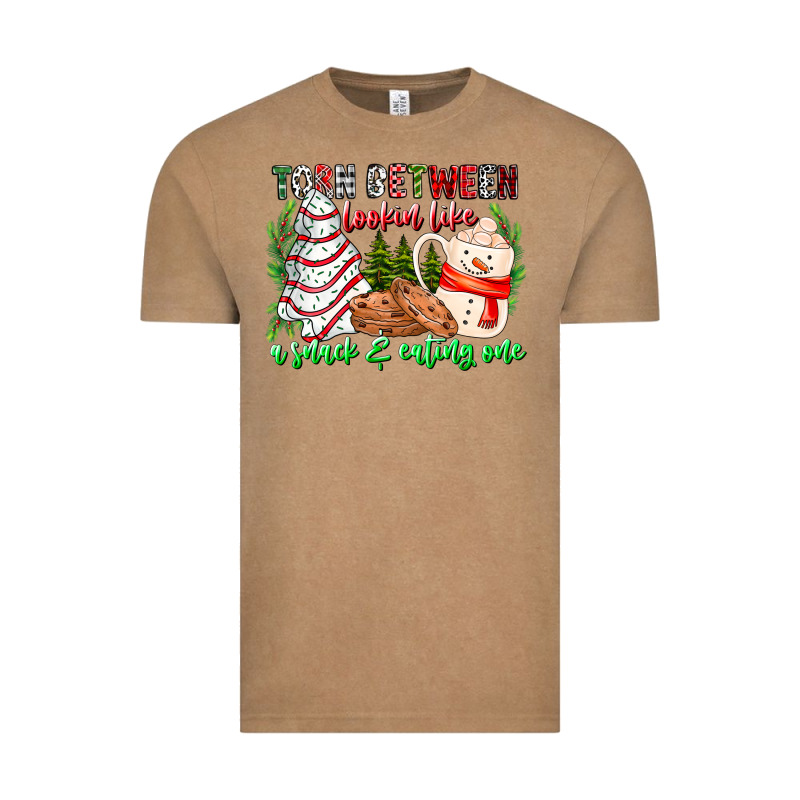 Torn Between Looking Like A Snack Eating One Vintage Tee by CowhideDigitalArt | Teevron