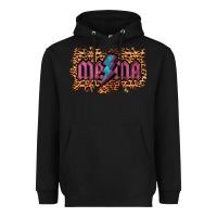 Black Leopard Mama Lightning Heavyweight Hoodie - RanaPortraitStore