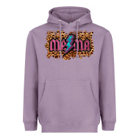 Lavender Leopard Mama Lightning Heavyweight Hoodie - RanaPortraitStore