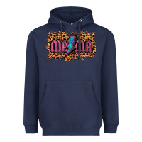 Navy Leopard Mama Lightning Heavyweight Hoodie - RanaPortraitStore