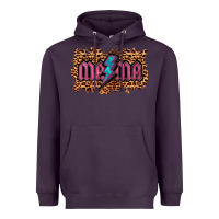 Plum Leopard Mama Lightning Heavyweight Hoodie - RanaPortraitStore