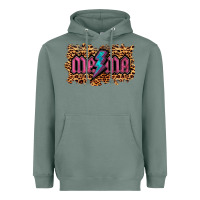 Sage Leopard Mama Lightning Heavyweight Hoodie - RanaPortraitStore