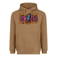 Toasted Coconut Leopard Mama Lightning Heavyweight Hoodie - RanaPortraitStore