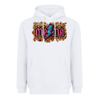 White Leopard Mama Lightning Heavyweight Hoodie - RanaPortraitStore