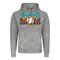 Cloud Rock western leopard serape wooden sunflowers  turquoise glitter mom baseba Vintage Hoodie - Artiststas