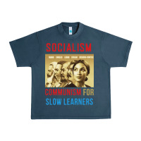 Midnight Navy socialism Urban Heavy Tee - DesigneFamous