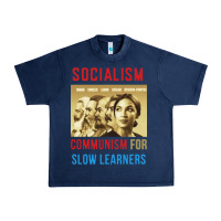 Navy socialism Urban Heavy Tee - DesigneFamous