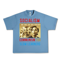 Pebble Blue socialism Urban Heavy Tee - DesigneFamous