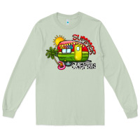 Matcha summer camping Long Sleeve Tee - CowhideDigitalArt
