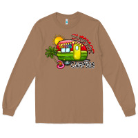 Toasted Coconut summer camping Long Sleeve Tee - CowhideDigitalArt