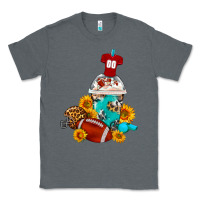 Charcoal Heather Football Frappe Coffee Classic Tee - FaDigitalArtStudio