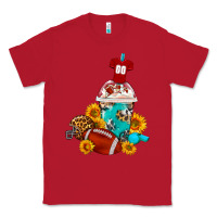 Red Football Frappe Coffee Classic Tee - FaDigitalArtStudio