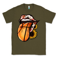 Army Green Basketball Tongue Classic Tee - Jasminsmagicworld