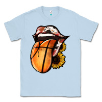 Dusty Blue Basketball Tongue Classic Tee - Jasminsmagicworld